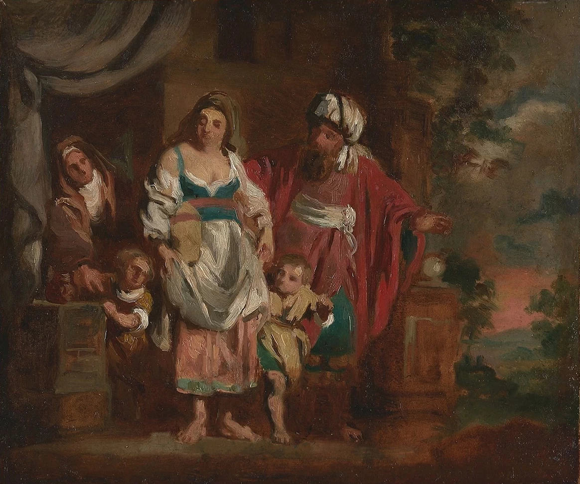 Pieter Jozef Verhaghen - Agar e Ismaele cacciati da Abramo, Presso Foolscap Fine Art